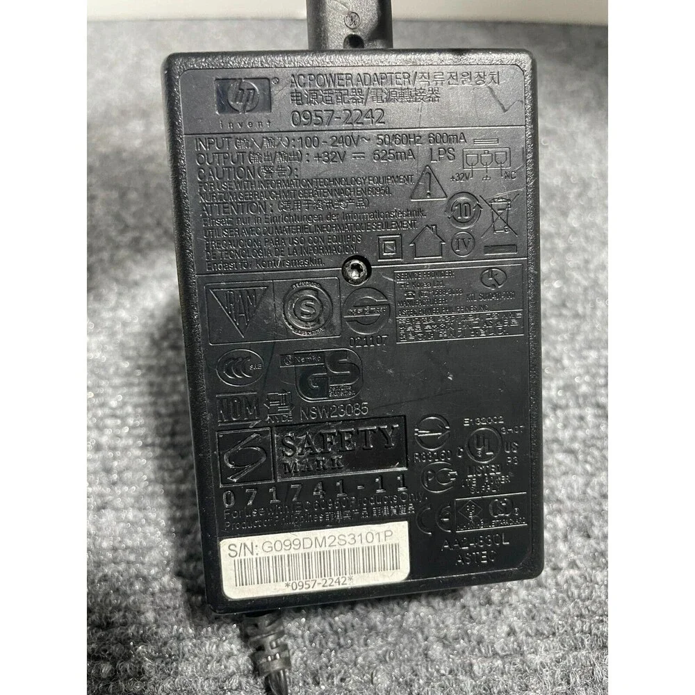 Genuine HP AC DC Adapter 0957-2242 0957-2289 0957-2250 32V 625mA OEM Charger